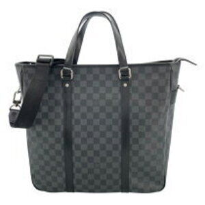 Louis Vuitton Tadao Black Damier Graphite Black Shoulder Bag